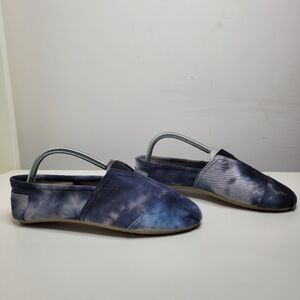 Sole Mates Blue Gray Tie Dye Slip on Shoes Size women's Medium 7/8